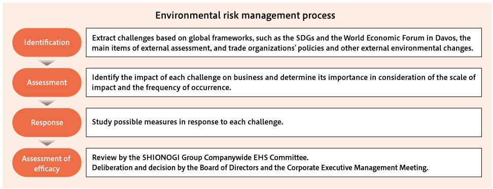 Environmental risk management process