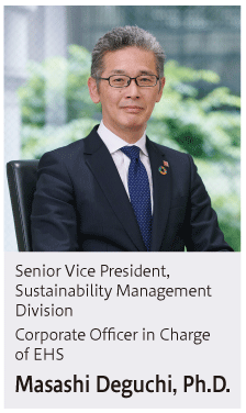 Senior Executive Officer, Corporate Officer in Charge of EHS Ryuichi Kiyama, Ph.D.