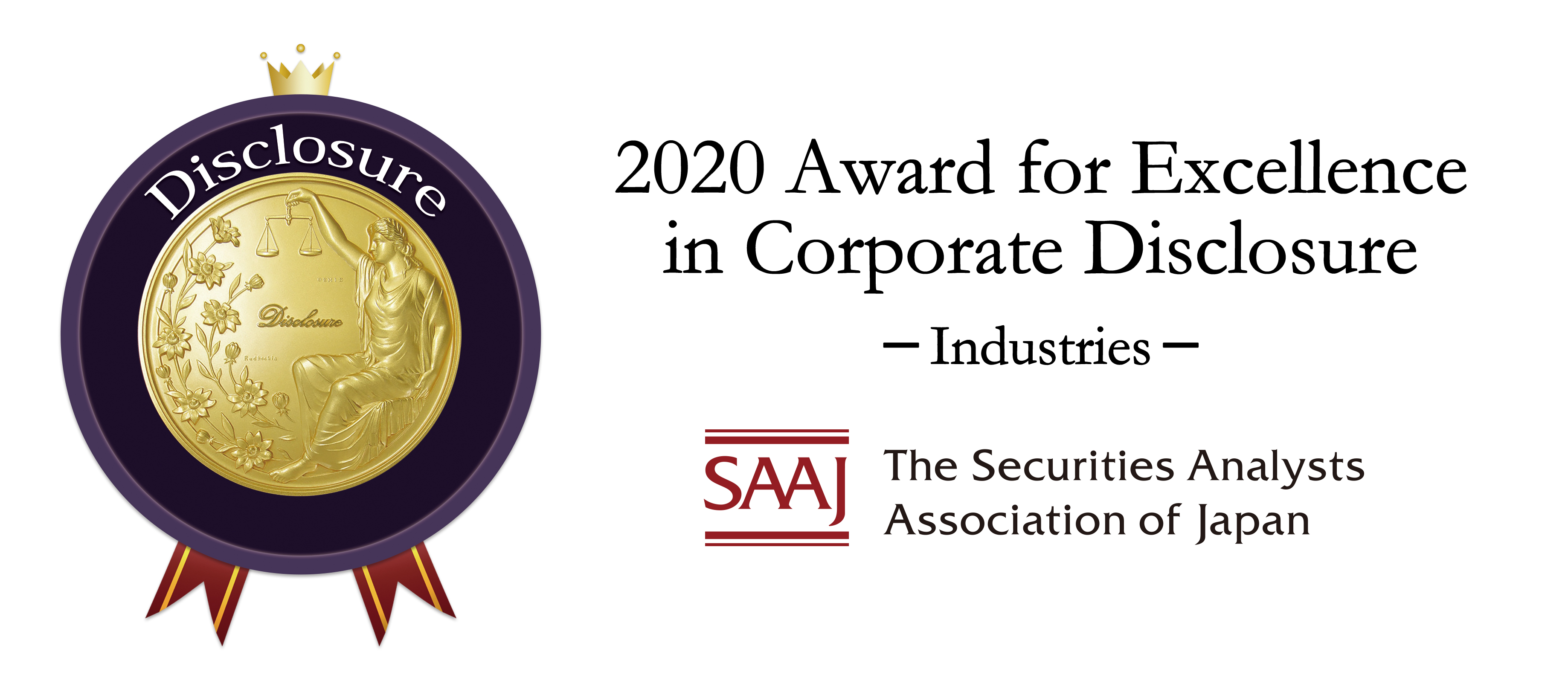 Award for Excellence in Corporate Disclosure 2020 logo