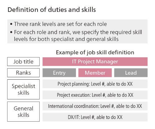 Definition of duties and skills