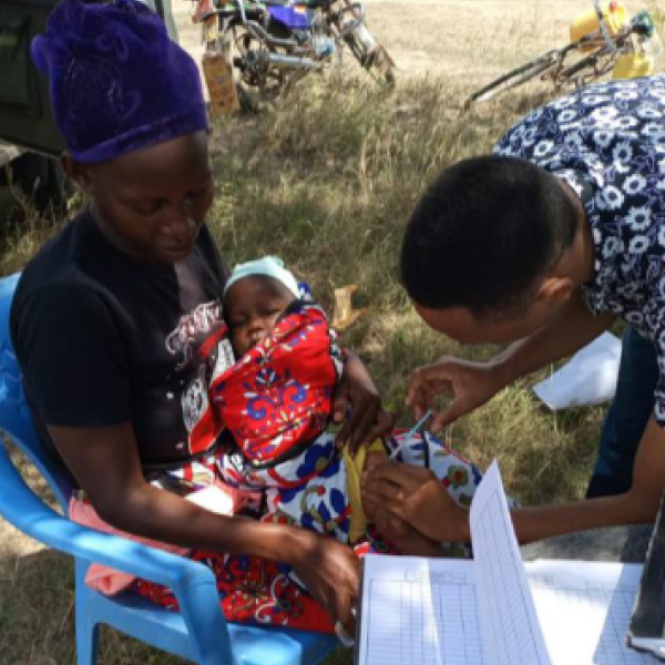 Mobile clinic service being provided