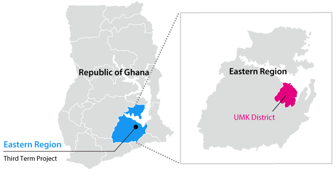 ghana map