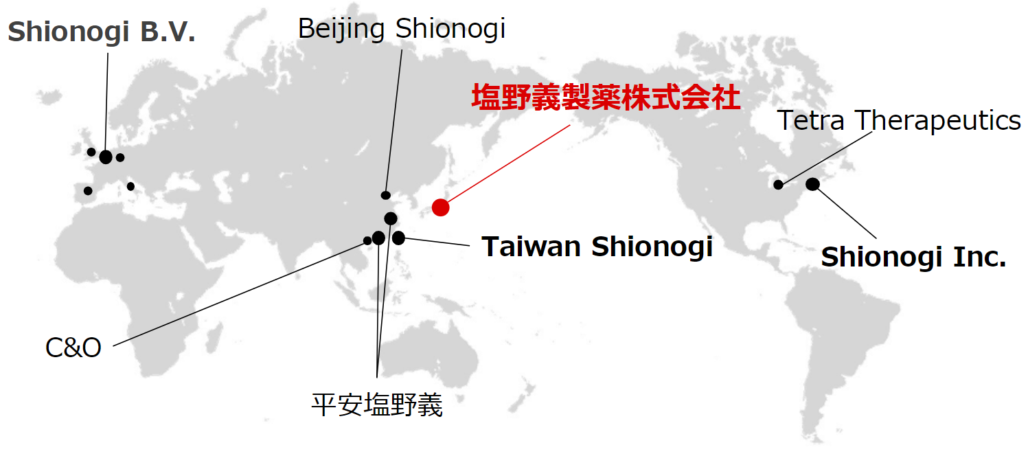 shionogi global map