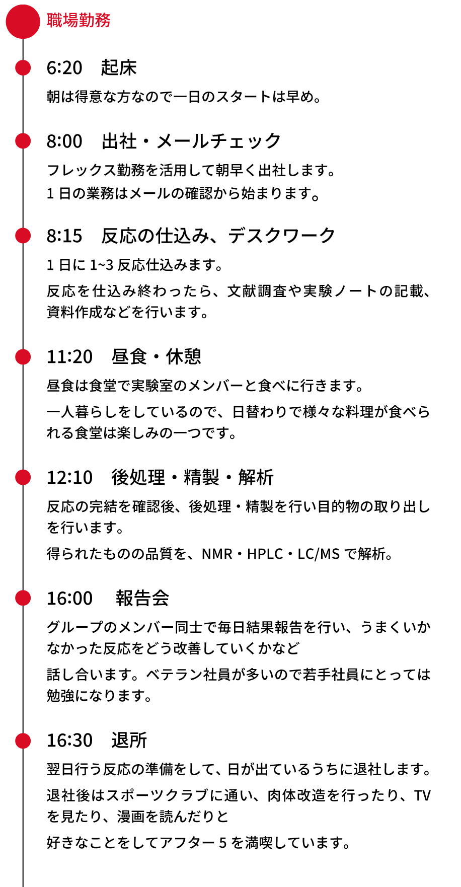 勤務スケジュール