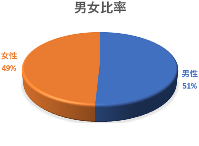 男女比率