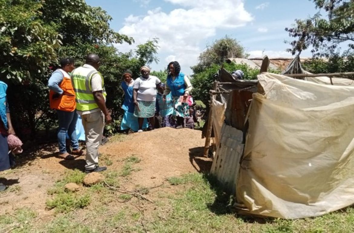 Training and monitoring to address open defecation