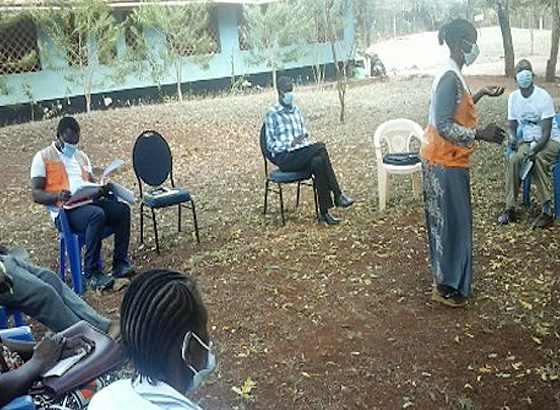Monthly meeting of community health volunteers held (at Jaribuni Dispensary, September 2020)