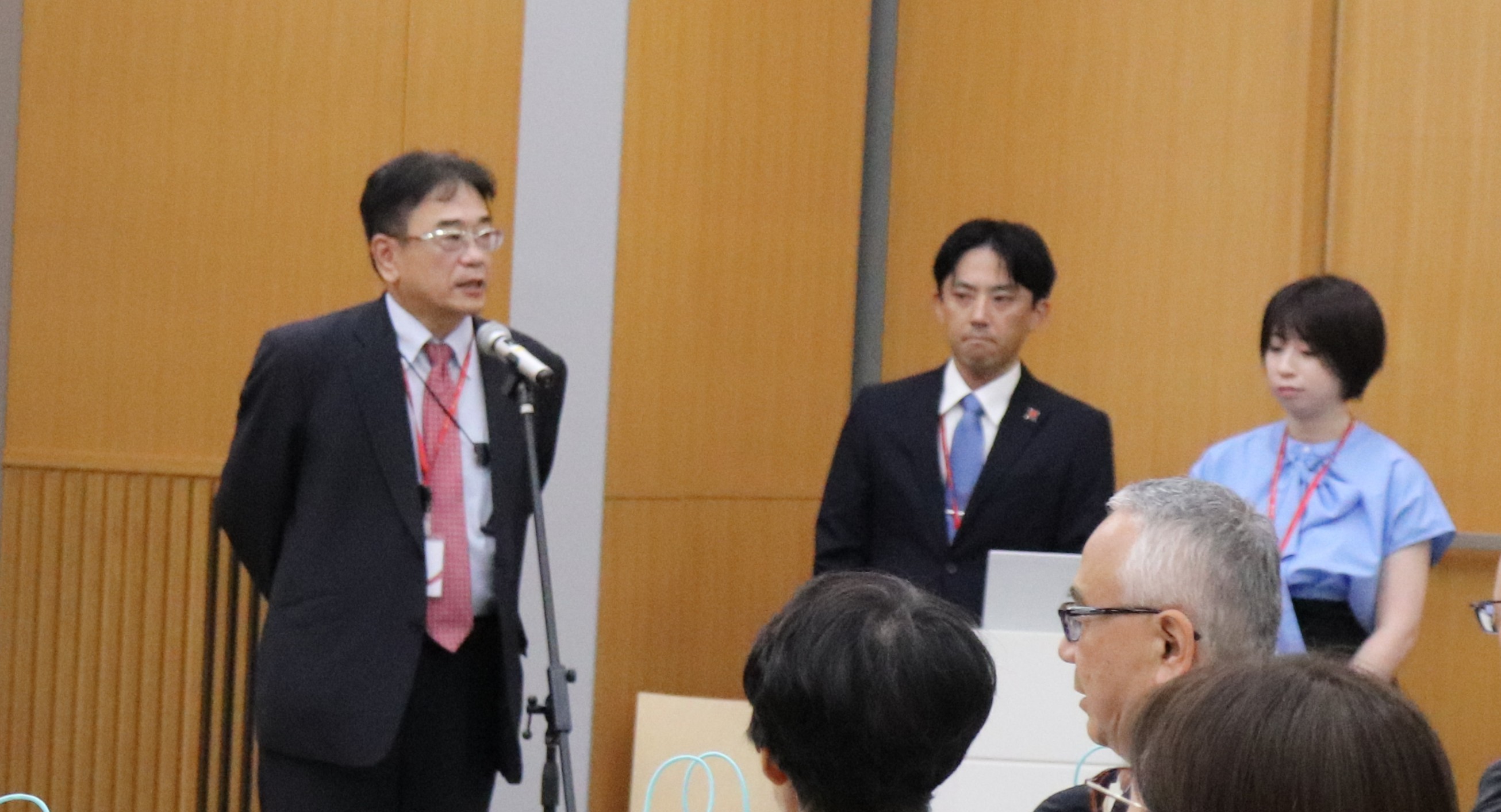 15周年記念式典の社長挨拶の写真